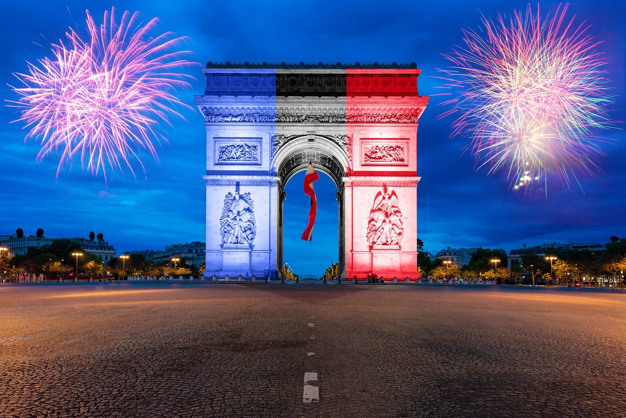 Триумфальная арка Париж 14 июля