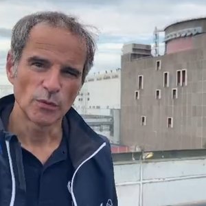 Гендиректор МАГАТЭ второй раз приехал на оккупированную россиянами Запорожскую АЭС – видео